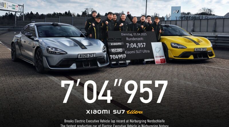 El Xiaomi SU7 Ultra hace historia: nuevo tiempo récord en Nürburgring Nordschleife