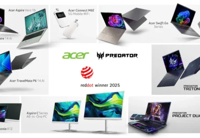 Acer celebra múltiples premios en los Red Dot Product Design Awards 2025