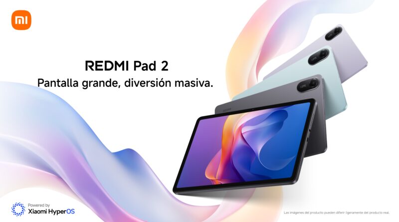 Xiaomi presenta la serie Redmi Pad 2: entretenimiento inmersivo, ahora más vibrante que nunca