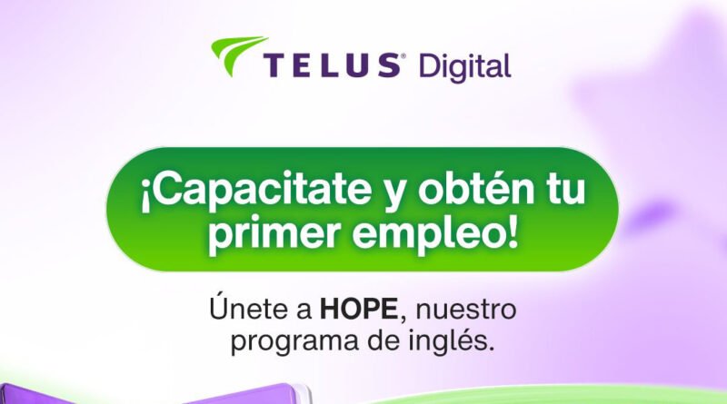 Jóvenes guatemaltecos podrán acceder a becas para aprender inglés y optar a su primer empleo formal con HOPE de TELUS Digital