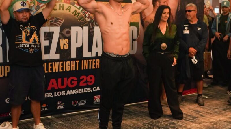 Lester Martínez listo para defender su título tras cumplir con el pesaje oficial