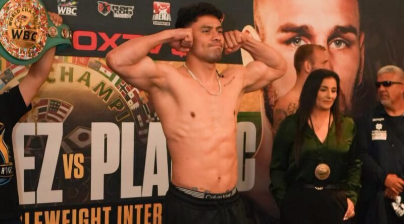 Lester Martínez listo para defender su título tras cumplir con el pesaje oficial